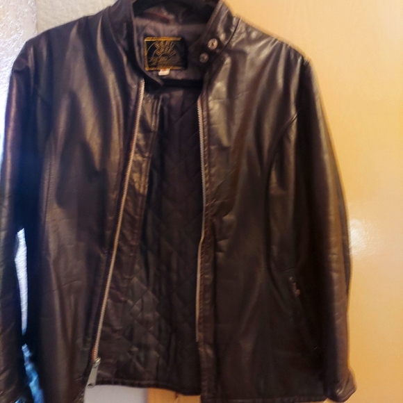 Beau Breed Vintage leather biker jacket - Picture 1 of 5